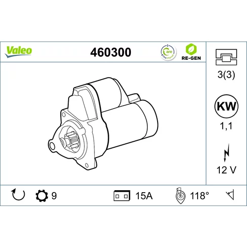 Štartér VALEO 460300