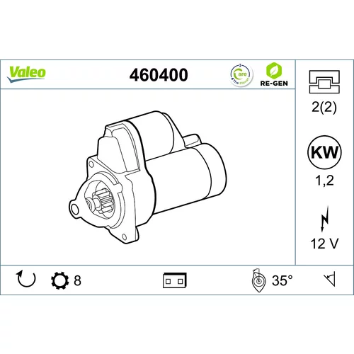 Štartér VALEO 460400