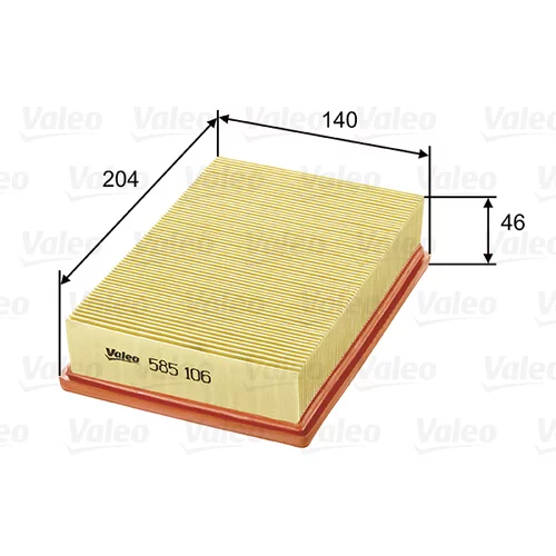 Vzduchový filter VALEO 585106