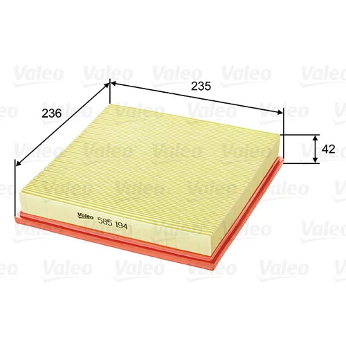 Vzduchový filter VALEO 585194