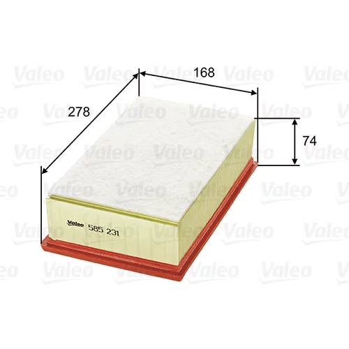 Vzduchový filter 585231 /VALEO/