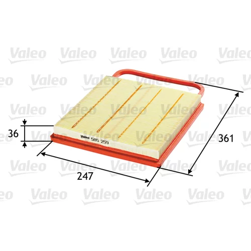 Vzduchový filter VALEO 585259