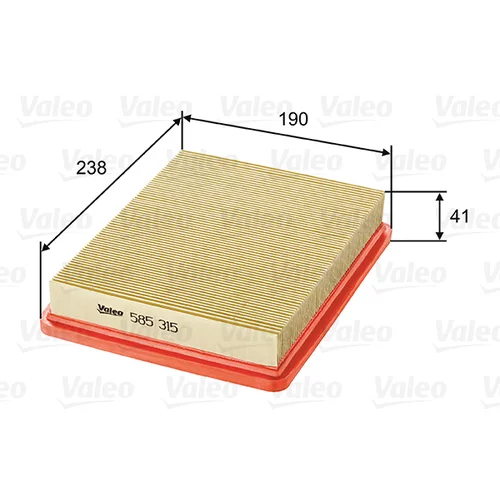 Vzduchový filter VALEO 585315