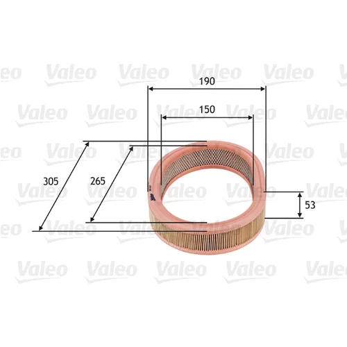 Vzduchový filter VALEO 585627