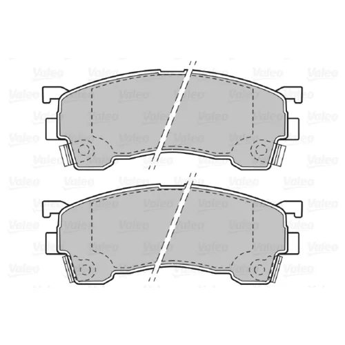 Sada brzdových platničiek kotúčovej brzdy VALEO 598629 - obr. 1