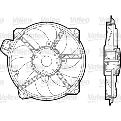 Ventilátor chladenia motora VALEO 696376