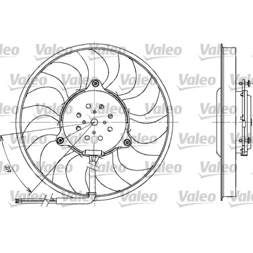 Ventilátor chladenia motora VALEO 698611