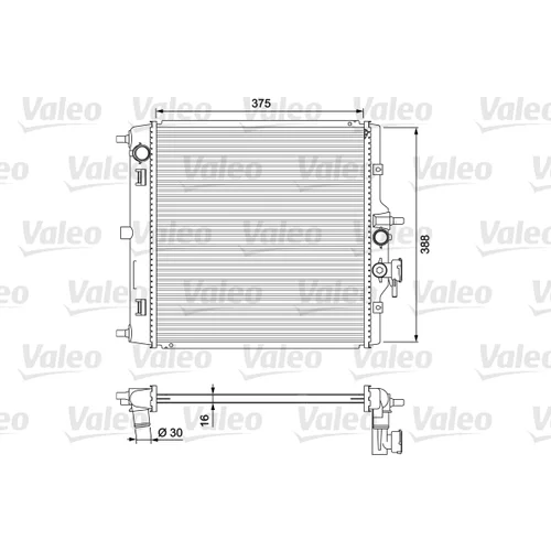 Chladič motora VALEO 701732