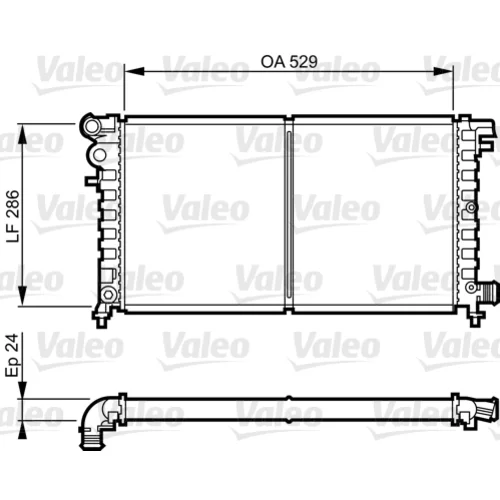 Chladič motora VALEO 731530