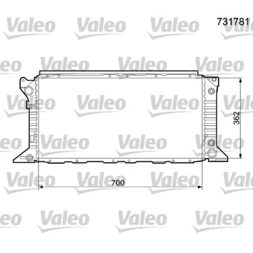 Chladič motora VALEO 731781