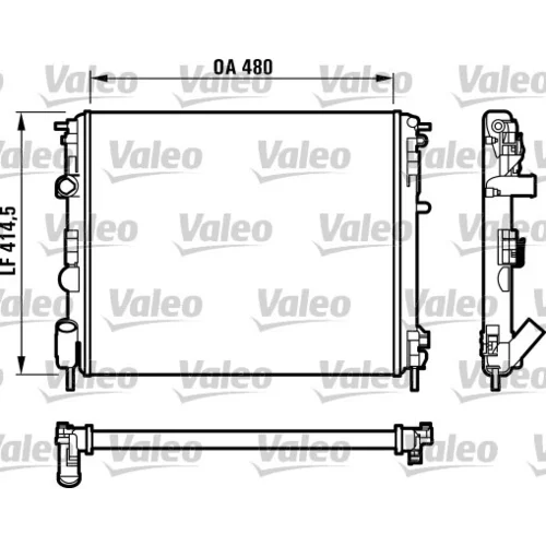 Chladič motora VALEO 732523