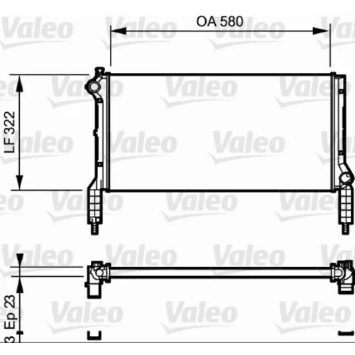 Chladič motora VALEO 735172