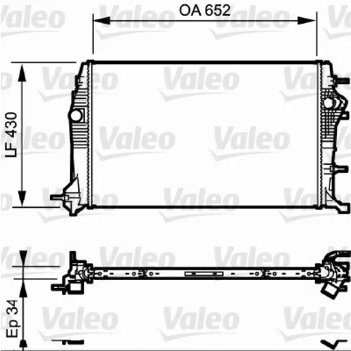 Chladič motora VALEO 735181