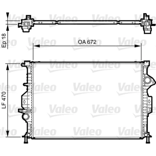 Chladič motora VALEO 735373