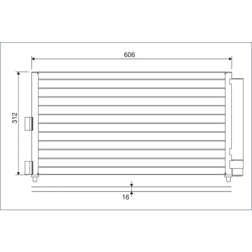 Kondenzátor klimatizácie 818021 /VALEO/