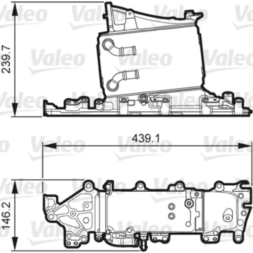 Chladič plniaceho vzduchu 818265 /VALEO/