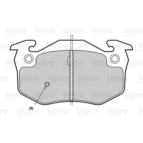 Sada brzdových platničiek kotúčovej brzdy VALEO 301080 - obr. 1