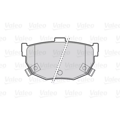 Sada brzdových platničiek kotúčovej brzdy VALEO 301817 - obr. 1