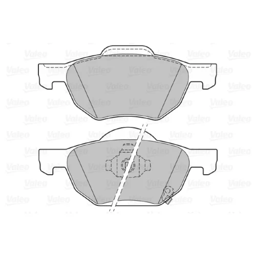 Sada brzdových platničiek kotúčovej brzdy VALEO 301824 - obr. 1