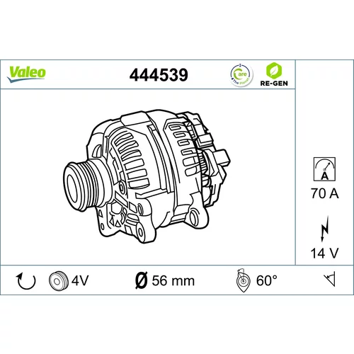 Alternátor VALEO 444539