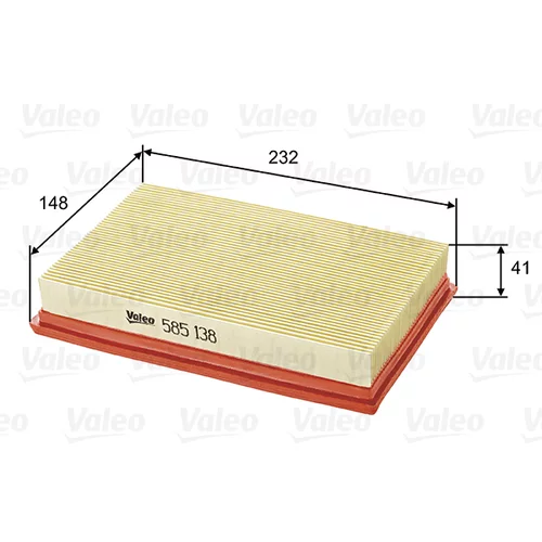 Vzduchový filter VALEO 585138