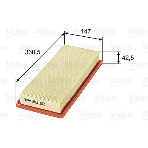 Vzduchový filter VALEO 585252