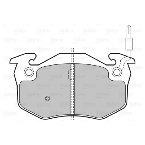 Sada brzdových platničiek kotúčovej brzdy VALEO 598396 - obr. 1