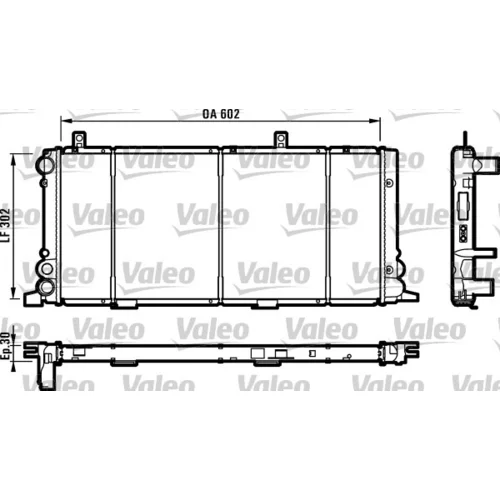 Chladič motora VALEO 730348