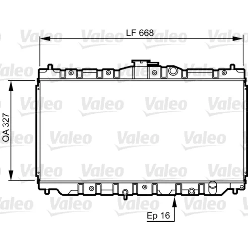Chladič motora VALEO 730423