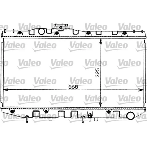 Chladič motora VALEO 731097