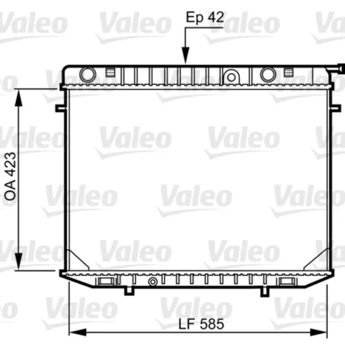 Chladič motora VALEO 731237