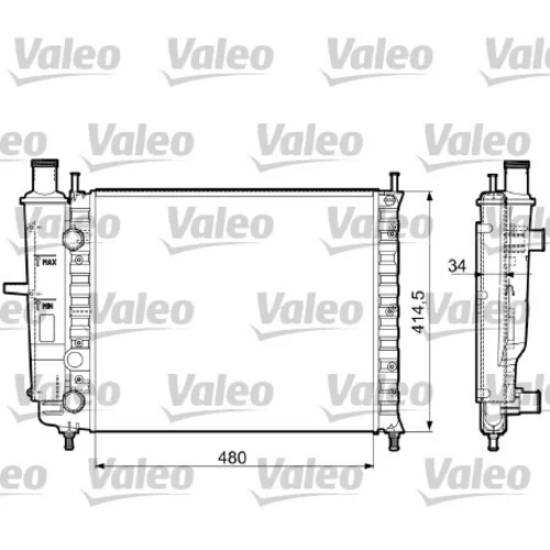 Chladič motora VALEO 732788