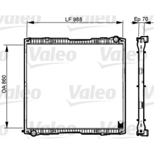 Chladič motora VALEO 733540