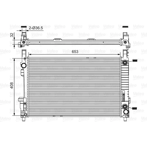 Chladič motora 734378 /VALEO/