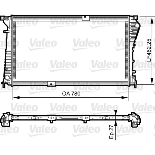 Chladič motora VALEO 734931