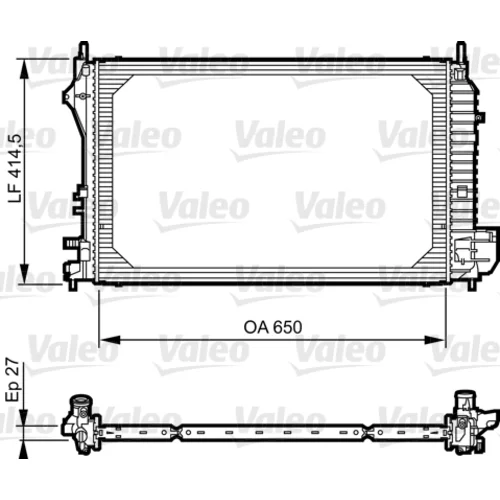 Chladič motora VALEO 735083