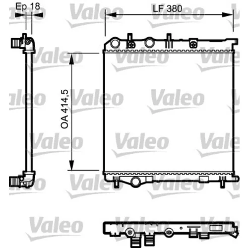 Chladič motora VALEO 735125