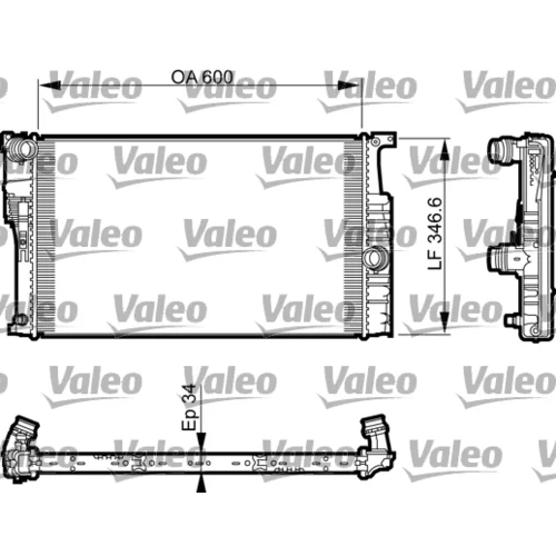 Chladič motora VALEO 735464