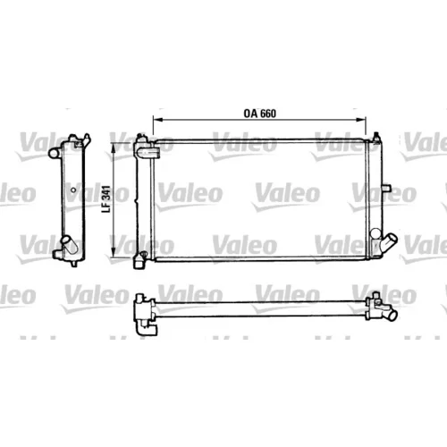 Chladič motora VALEO 810954