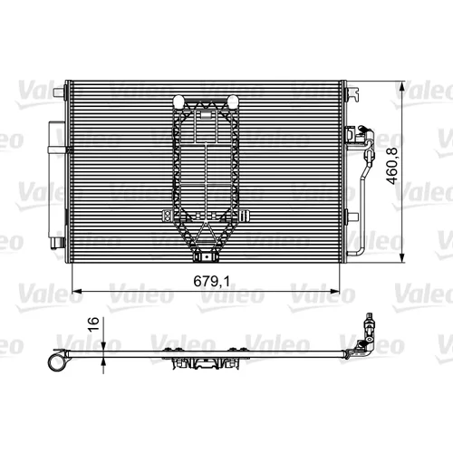 Kondenzátor klimatizácie VALEO 812502