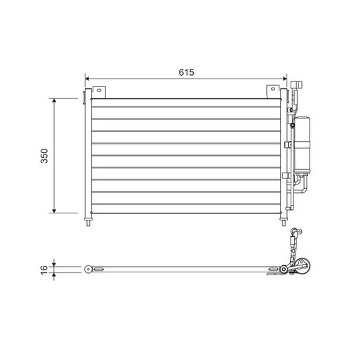 Kondenzátor klimatizácie VALEO 814038