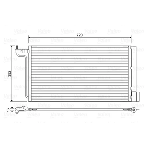 Kondenzátor klimatizácie VALEO 814177