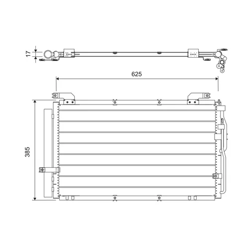 Kondenzátor klimatizácie 818075 /VALEO/ - obr. 1