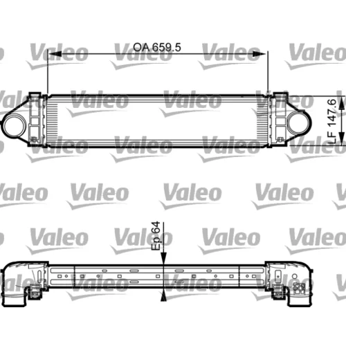 Chladič plniaceho vzduchu VALEO 818238