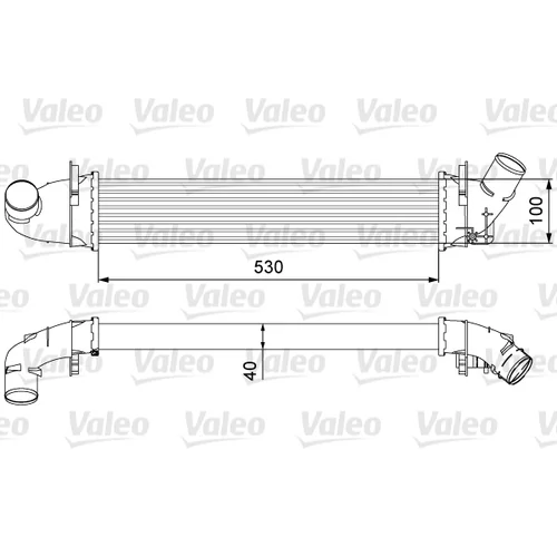 Chladič plniaceho vzduchu VALEO 818544