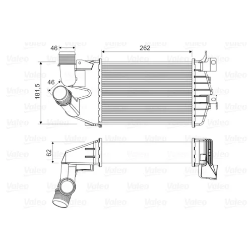 Chladič plniaceho vzduchu VALEO 818556