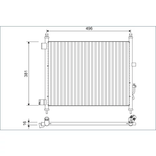 Kondenzátor klimatizácie VALEO 822630