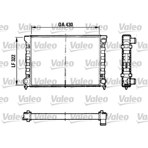 Chladič motora VALEO 883869