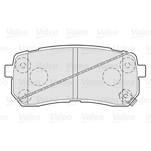 Sada brzdových platničiek kotúčovej brzdy VALEO 301308 - obr. 1