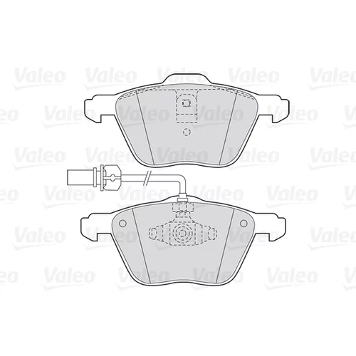 Sada brzdových platničiek kotúčovej brzdy VALEO 301565 - obr. 1